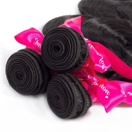 GrandeBeaute Beautiful Brazilian Body Wave Hair 8-28 inch Human Hair 3 Bundles Brazilian Hair Weave Bundles Non-remy Hair