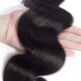 GrandeBeaute Beautiful Brazilian Body Wave Hair 8-28 inch Human Hair 3 Bundles Brazilian Hair Weave Bundles Non-remy Hair