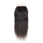 GrandeBeaute Beautiful Peruvian Straight Hair Lace Closure 4*4 Free Part Closure Non-remy Hair 100% Human Hair Shipping Free