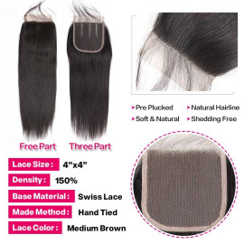GrandeBeaute Peruvian Straight Hair 3 Bundles With Lace Closure Double Weft Remy Human Hair Bundles With Lace Closure GrandeBeaute Peruvian Straight Hair 3 Bundles With Lace Closure Double Weft Remy Human Hair Bundles With Lace Closure