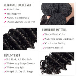 GrandeBeaute Beautiful Peruvian Body Wave Bundles With Closure Double Weft Remy Human Hair 3 Bundles With Lace Closure GrandeBeaute Beautiful Peruvian Body Wave Bundles With Closure Double Weft Remy Human Hair 3 Bundles With Lace Closure