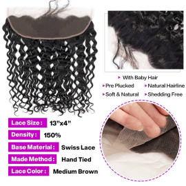 GrandeBeaute Beautiful Water Wave Bundles With Frontal Closure 13x4 Lace Frontal Closure With Bundles Remy Brazilian Hair Weave GrandeBeaute Beautiful Water Wave Bundles With Frontal Closure 13x4 Lace Frontal Closure With Bundles Remy Brazilian Hair Weave