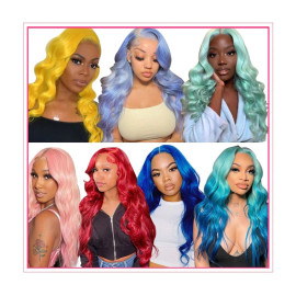 GrandeBeaute 613 Blonde Lace Frontal Wig 13x4 Brazilian Body Wave Lace Front Wig Preplucked Lace Front Human Hair Wigs