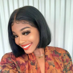 GrandeBeaute Straight Bob Human Hair Wigs 4x4 Lace Closure Bob Wigs Straight Short Bob Wig Brazilian Lace front Human Hair wigs
